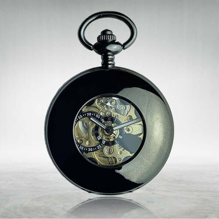 skeleton pocket watch collection bold time