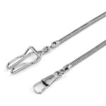 Snake Pocket Watch Chain silver end