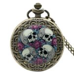 Skull & Roses Pocket Watch