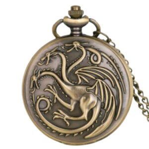 Game of Thrones Pocket Watch Targaryen bronze