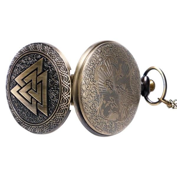 Valknut Pocket Watch front and back