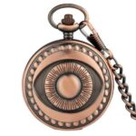 Wind up Pocket Watch with A Eye Design bronze