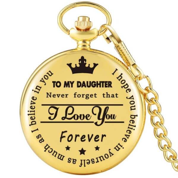 To my Daughter Pocket Watch gold