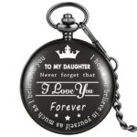 To my Daughter Pocket Watch black