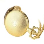 Stained Glass Pocket Watch - Gold back