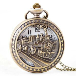 Steam Train Pocket Watch