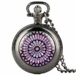 Stained Glass Pocket Watch - Black