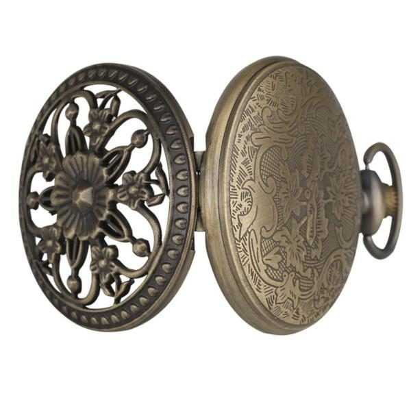 Flower Pocket Watch front and back