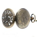 Jasper Flowers Pocket Watch front and back