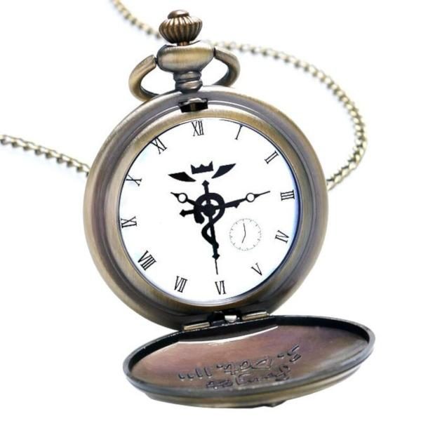 Buy Fashion Quartz Pocket Watch Fullmetal Alchemist Don't Forget 3.Oct.11  Pendant Necklace Chain Silver Online at desertcartINDIA