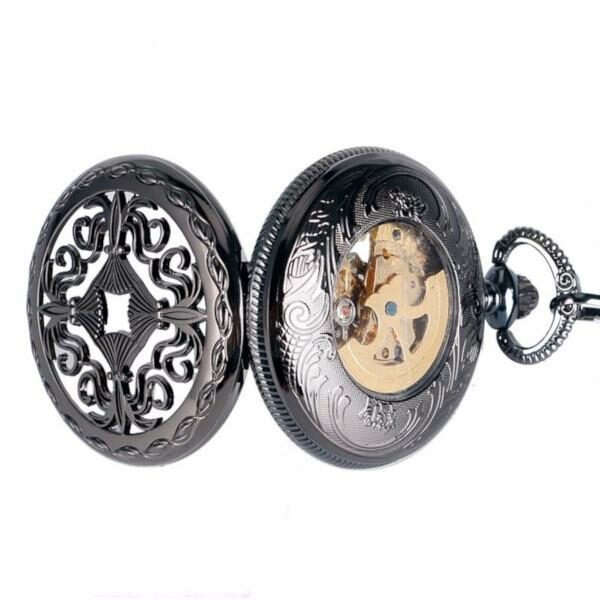 Antique Crest Pocket Watch front and back