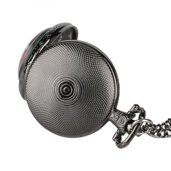 Stained Glass Pocket Watch - Black back
