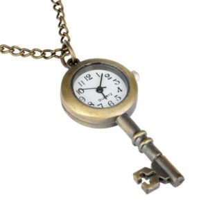 Key Pocket Watch Necklace side
