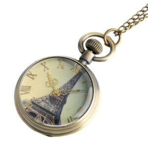 Paris Retro Pocket Watch with chain
