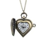 Heart Pocket Watch - Bronze inside