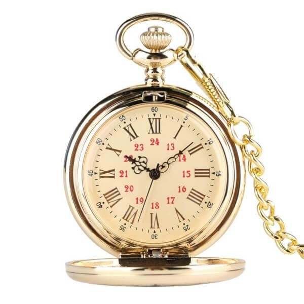To my Daughter Pocket Watch gold inside