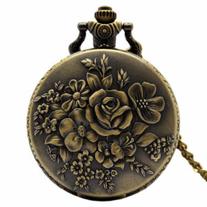 Pocket Watch Roses bold time