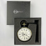 Mechanical Savonnette cogs Pocket Watch Bold Time