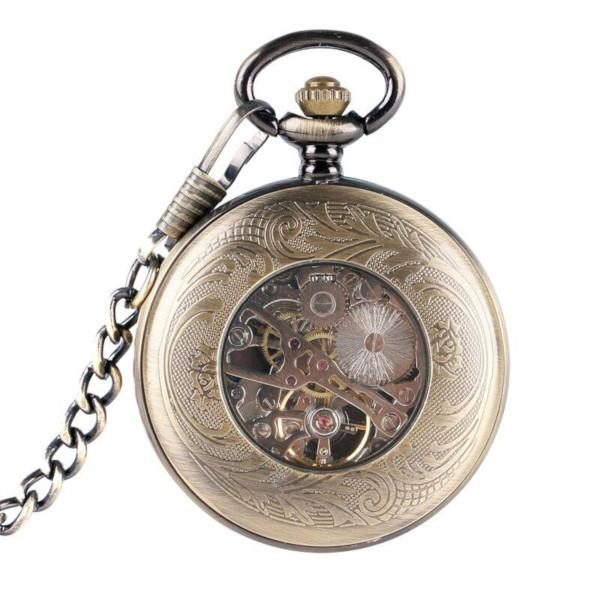 Mechanical Pocket Watch Coat of Arms back