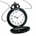 Outlander Skull Pocket Watch with chain