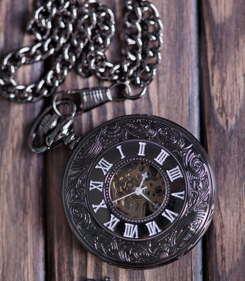pocket watch for him bold time