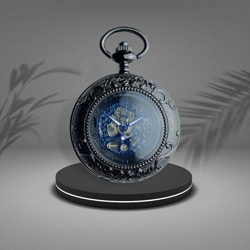 mechanical antique pocket watch bold time
